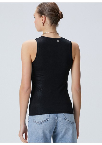Siyah Kadın Basic T-Shirt 1094626