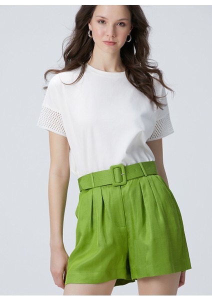 Ekru Kadın Basic T-Shirt 1094696