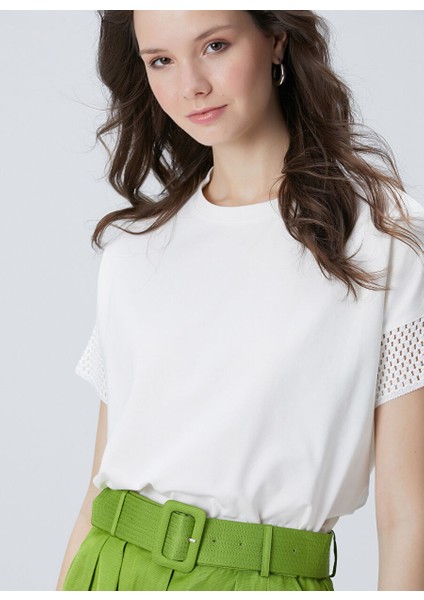 Ekru Kadın Basic T-Shirt 1094696 fiyatları