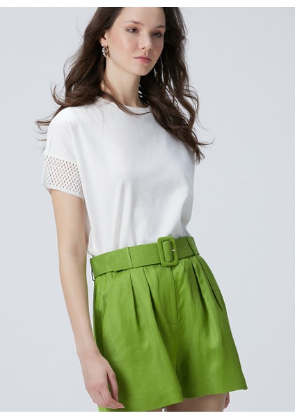 Ekru Kadın Basic T-Shirt 1094696 fırsatları