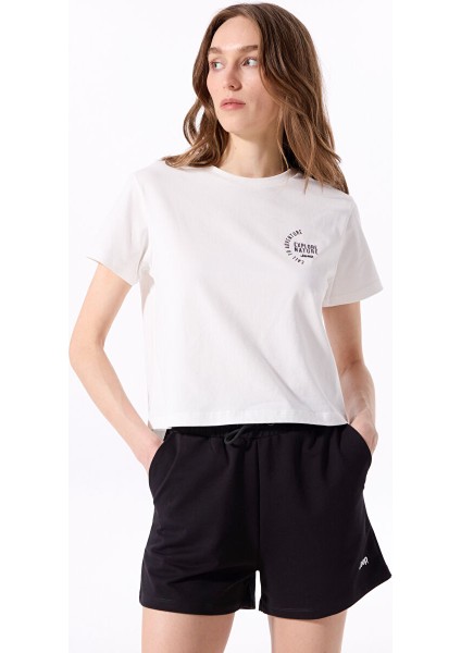 Siyah Kadın Sweat Şort J4SL-SHT7033