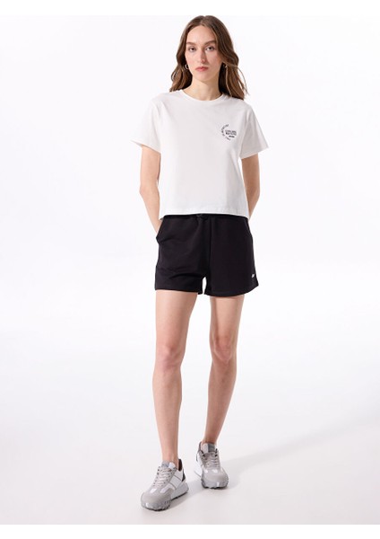 Siyah Kadın Sweat Şort J4SL-SHT7033