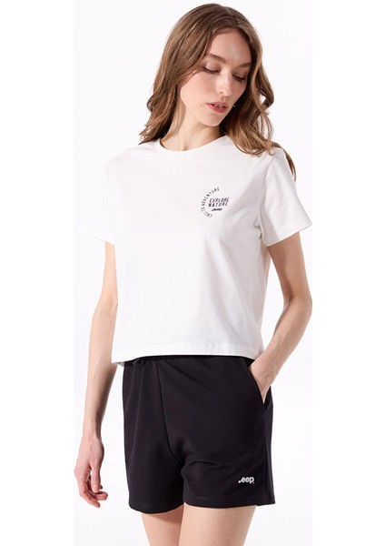 Siyah Kadın Sweat Şort J4SL-SHT7033