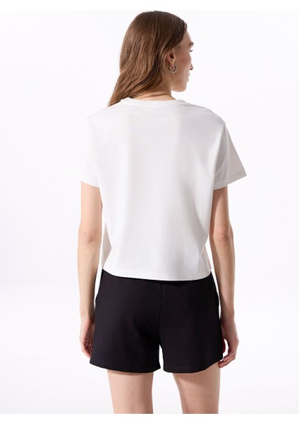 Siyah Kadın Sweat Şort J4SL-SHT7033
