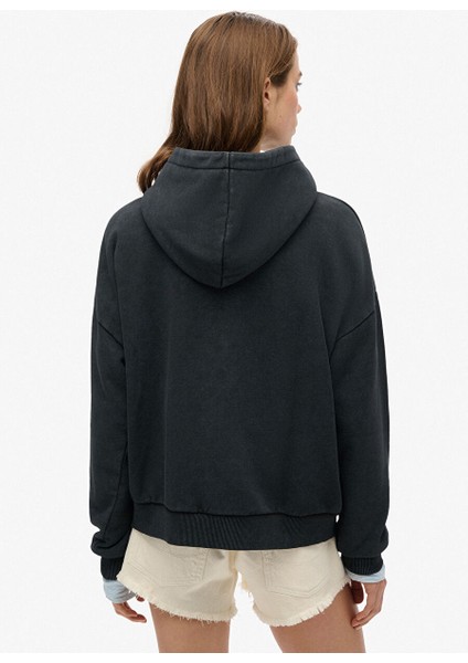 Siyah Kadın Sweatshirt W2012437A