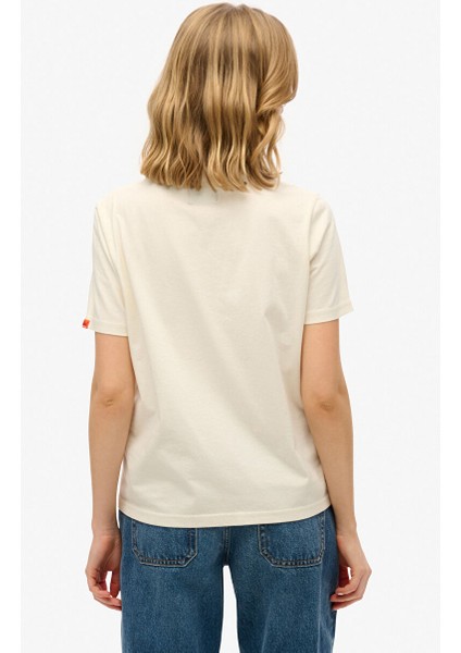 Ekru Kadın Normal T-Shirt W1011614A fırsatları