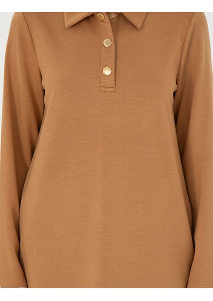 Camel Regular Fit Örme Elbise indirimleri