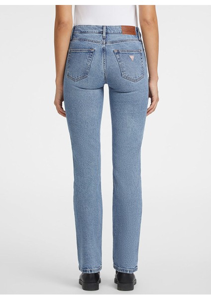 Koyu Mavi Kadın Normal Denim Pantolon Gj G08 Mıd Rıse Stra - Eco Recy Co fırsatları