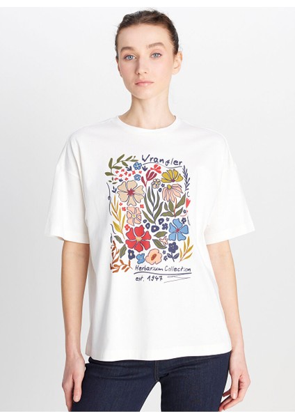Ekru Kadın Loose Fit T-Shirt W2510753102-LOOSE Fit T-Shirt modelleri