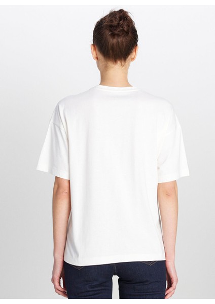 Ekru Kadın Loose Fit T-Shirt W2510753102-LOOSE Fit T-Shirt indirimleri