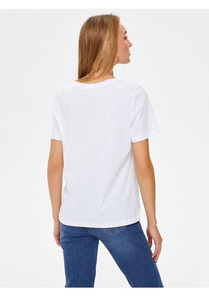 %100 Pamuk Yuvarlak Yaka T-Shirt 00096 fiyatları