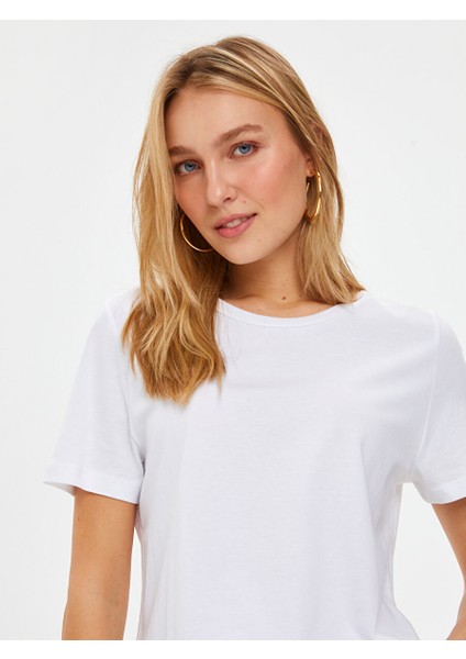 %100 Pamuk Yuvarlak Yaka T-Shirt 00096 modelleri
