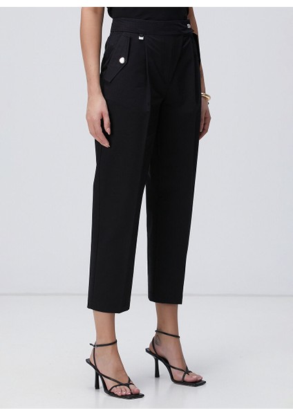 Siyah Kadın Regular Fit Pantolon 1094236