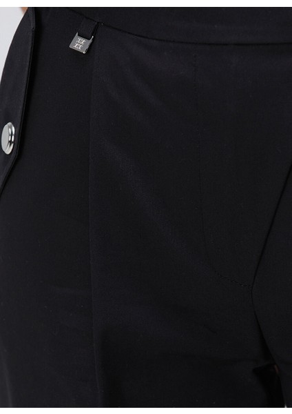 Siyah Kadın Regular Fit Pantolon 1094236