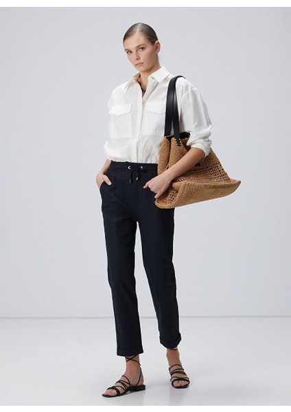 Lacivert Kadın Basic Pantolon 1094638