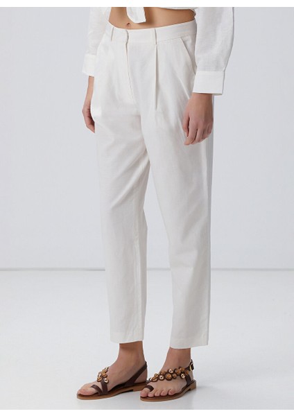 Ekru Kadın Basic Pantolon 1095137