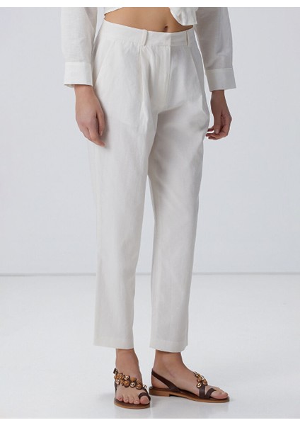Ekru Kadın Basic Pantolon 1095137