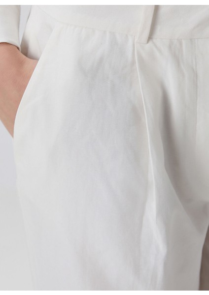 Ekru Kadın Basic Pantolon 1095137