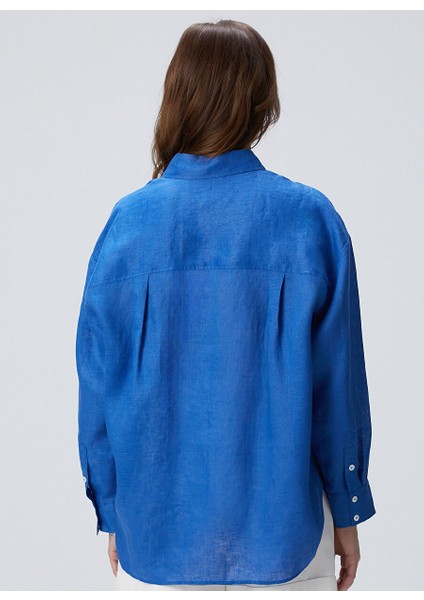 Mavi Kadın Oversize Gömlek 1094137