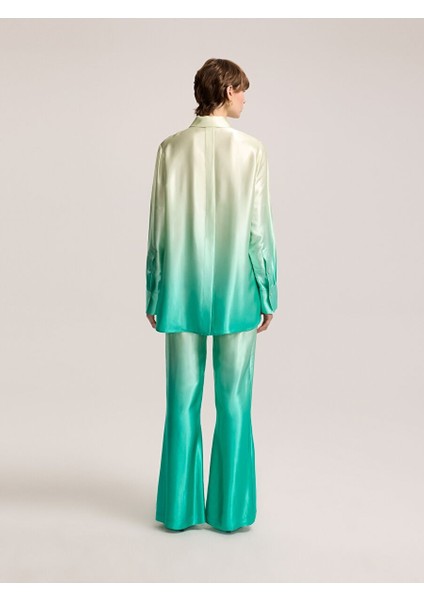 Kravat Detaylı Ombre Tunik