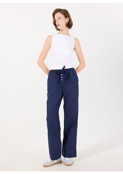 Lacivert Kadın Normal Pantolon Beth Pant