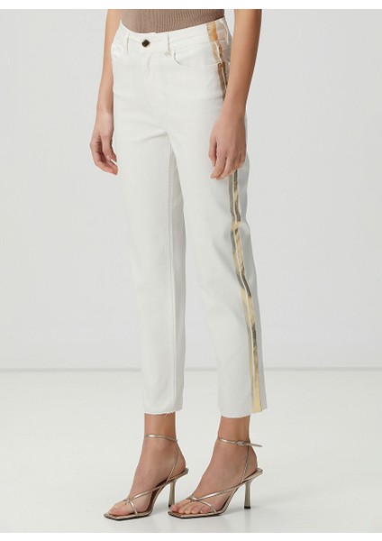 Beyaz Kadın Straight Denim Pantolon 1094617 fırsatları