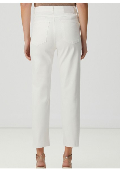 Beyaz Kadın Straight Denim Pantolon 1094617 indirimleri