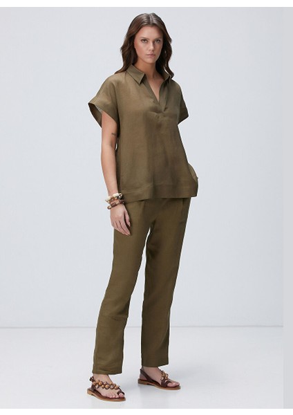 Haki Kadın Regular Fit Bluz 1094138