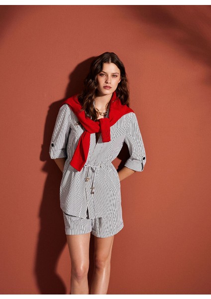 Lacivert Kadın Regular Fit Şort 1094994