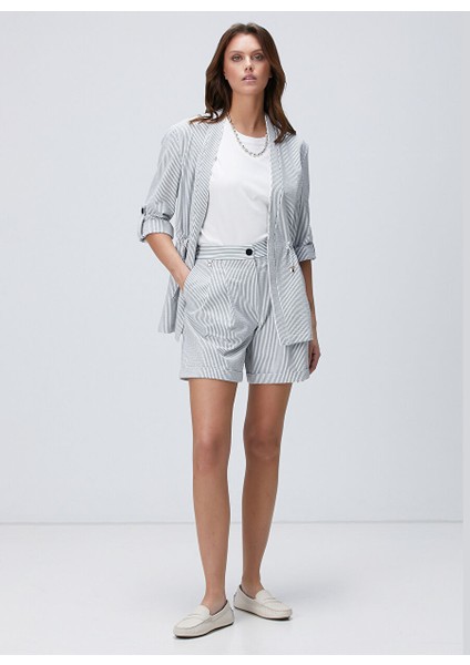 Lacivert Kadın Regular Fit Şort 1094994