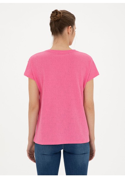 V Yaka Pembe Kadın T-Shirt Gebı indirimleri