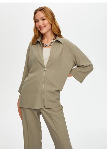 Gri Kadın Normal Tunik US25TNK017