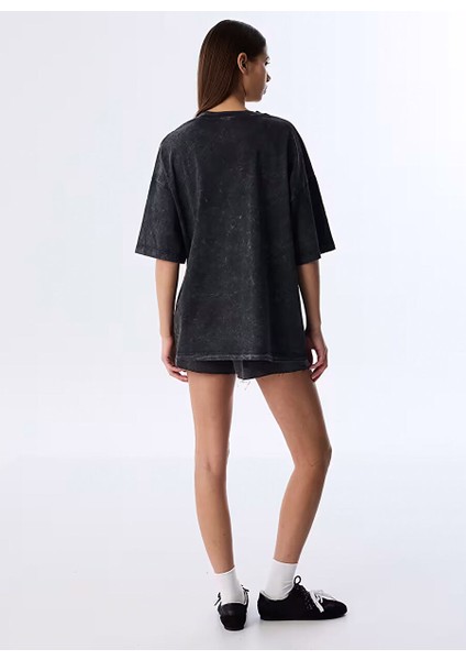 Antrasit Kadın Oversize T-Shirt TS1250070159 fırsatları