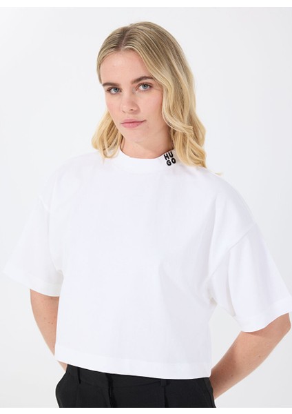 Beyaz Kadın Relaxed T-Shirt 50520187 modelleri