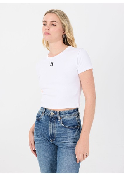 Beyaz Kadın Slim Fit T-Shirt 50512000 modelleri