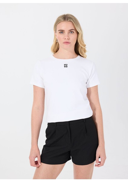 Beyaz Kadın Normal T-Shirt 50512002
