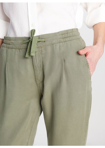 Haki Kadın Regular Fit Pantolon W2510508801-TENCEL Pantolon