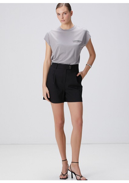 Gri Kadın Basic T-Shirt 1094730