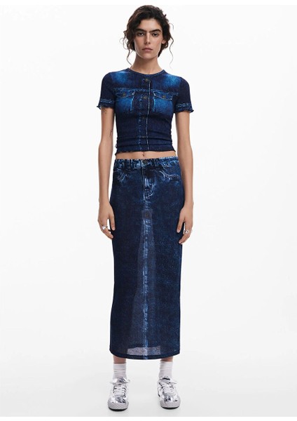 Mavi Kadın Normal Denim Etek 25SWFK02
