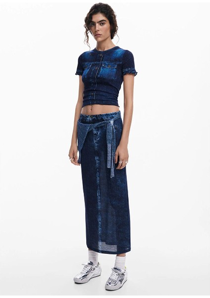 Mavi Kadın Normal Denim Etek 25SWFK02