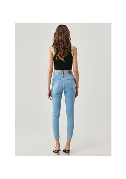 Kadın Yüksek Bel Super Skinny Denim Pantolon L32ETVZB