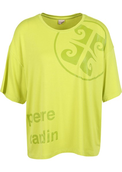 Bisiklet Yaka Yeşil Kadın T-Shirt Rota