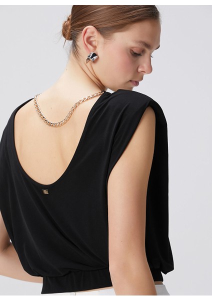 Siyah Kadın Basic T-Shirt 1094723