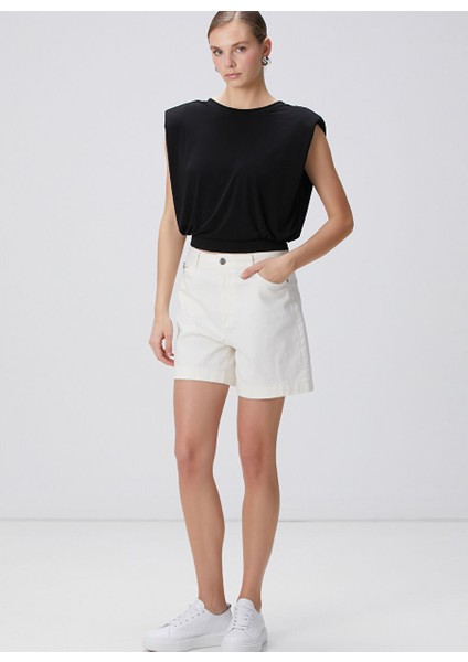 Siyah Kadın Basic T-Shirt 1094723