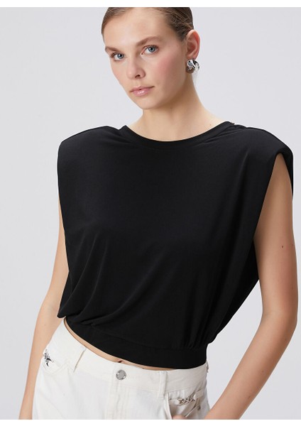 Siyah Kadın Basic T-Shirt 1094723