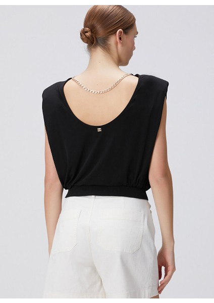 Siyah Kadın Basic T-Shirt 1094723