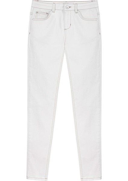 Ipekyol Normal Bel Skinny Ankle Paça Skinny Fit Ekru Kadın Denim Pantolon I00000018018003 fiyatları