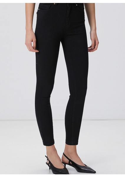 Siyah Kadın Skinny Fit Denim Pantolon 1095081 fırsatları