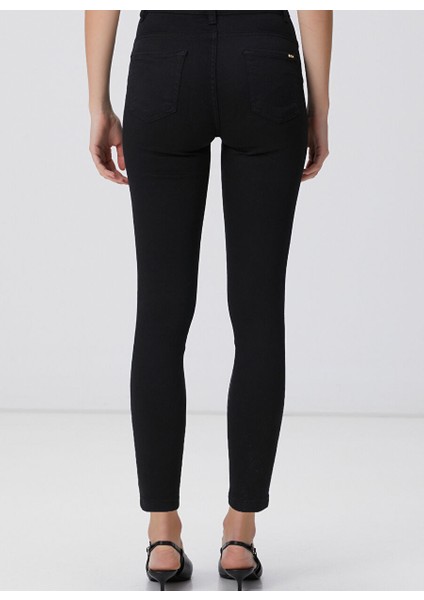 Siyah Kadın Skinny Fit Denim Pantolon 1095081 indirimleri