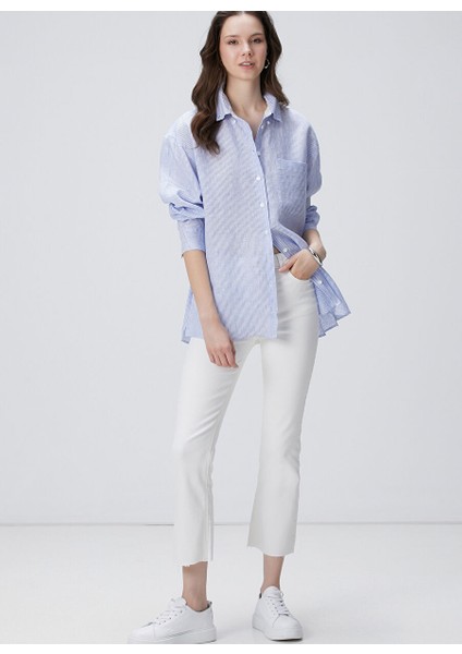 Ekru Kadın Basic Denim Pantolon 1095093
